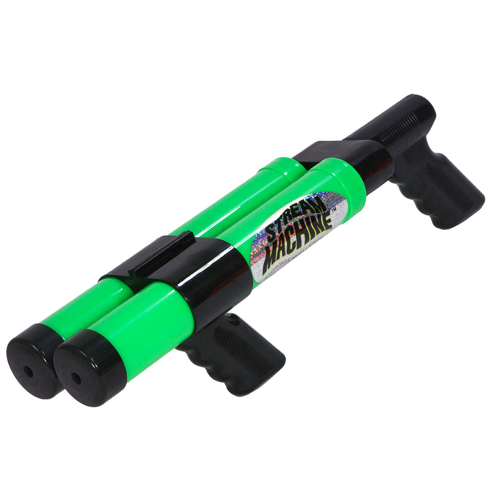 Stream Machine Double Barrel Water Gun, Medium Pump Water Launcher