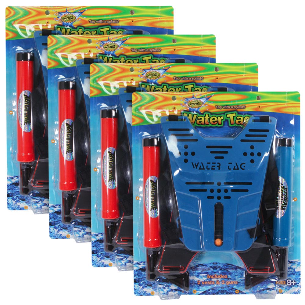 4 Pack of Water Tag Sets with Inlcuded Stream Machine Water Launchers